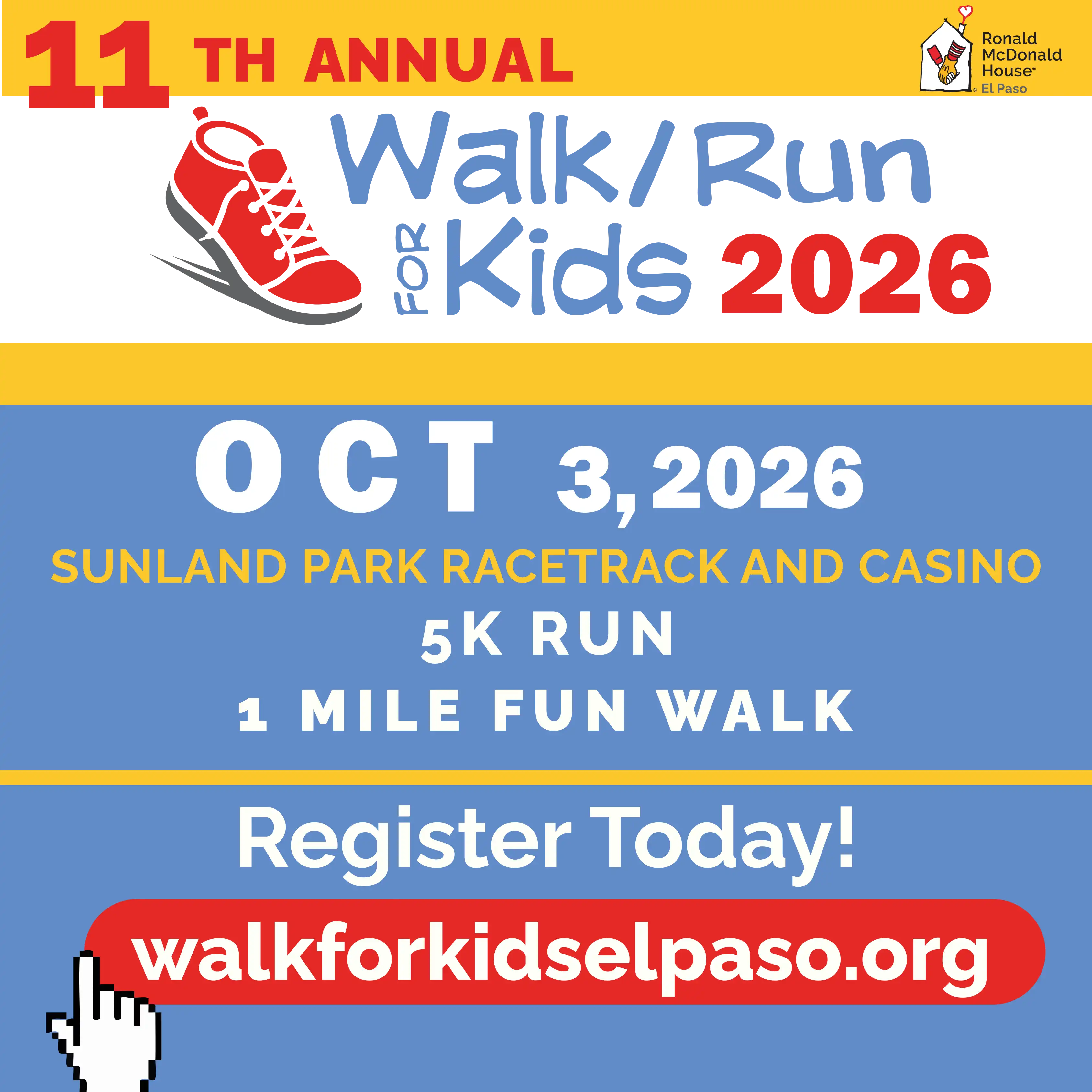 11th annual walk/run for kids 2026