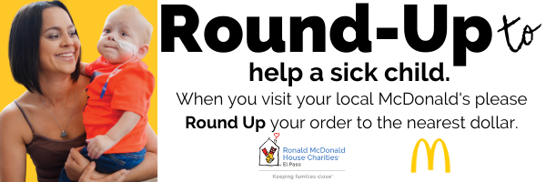 Round-Up your order to donate to the Ronald McDonald House